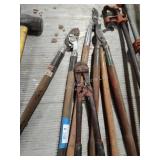 Bolt cutter and 3 trimmers