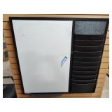Dry erase file holder board