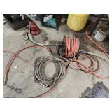 Air hose reel and hose