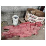 Concrete fire pit stamps with forms