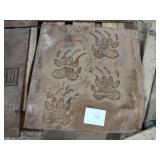 Paw print stamp