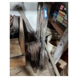 Rods and posts in corner