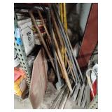 Lot of tools and other - squeegees and rakes