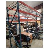 Pallet racking 2 sections 16ft9in L 48in D 10ft T