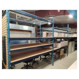 Pallet racking 4 sections 33.5ft L 48in D 10ft T