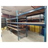 Pallet racking 3 sections 25ft L 48in D 10ft T