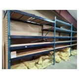 Pallet racking 3 sections 25ft L 48in D 10ft T