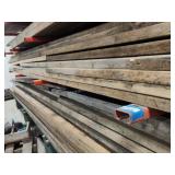 Lumber on 2nd shelf of rack up to 16ft