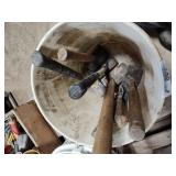 Sledges and rubber hammers