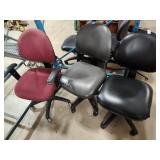 3 office chairs