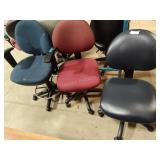 3 office chairs