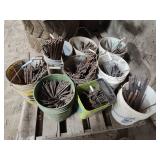 Pallet of concrete ties