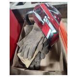 Welding gloves and mask