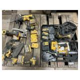 Lot of Dewalt tools, batteries, chargers