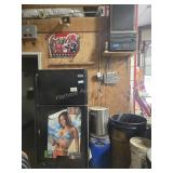 Refrigerator,  stereo and items