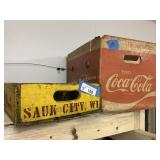 2 Soda Bottle Cases - Celo Sauk City & Coke