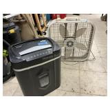 Fan and paper shredder