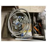 2 boxes electrical items