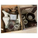 2 Boxes Dishes & Decor - As-Is