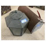 2 Items - candle Holder & Mailbox