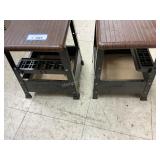 2 small stools and folding case