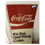 Vintage Coca Cola Sign - Approximately 40 x 20"