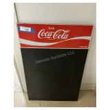 Vintage Coca Cola Menu Board - Approximately 30 x