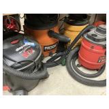 4 Shop Vacuums