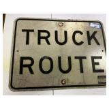 Truck Route Road Sign