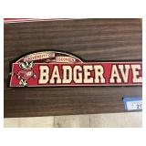Badger Ave. Sign