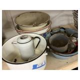 3 Stacks Enamel Wares - As-Is