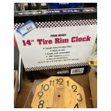 Tire Rim Clock & Other