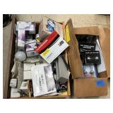 2 Boxes Light Bulbs & Other