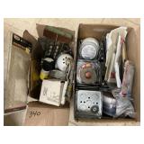 2 Boxes Electrical Items & Other