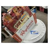 2 Items - Beer Cartons & Bucket Lids