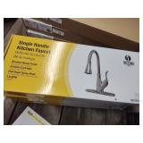 Wasserman single handle faucet brushed nickel