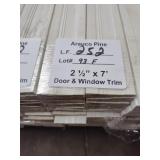 Arauco pine door and window trim 252 LF