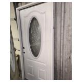 36x80 RH exterior door with oval deco