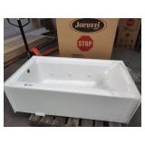 Jacuzzi 60x30 whirlpool tub with heater white