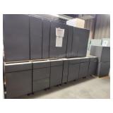 Nobilia 15pc Black Concrete cabinet set