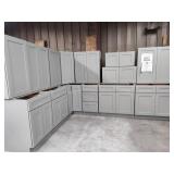 14pc Fresh Sage kitchen cabinet set