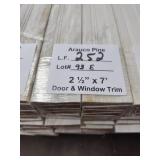 Arauco pine door and window trim 252 LF