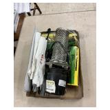 Live well pump and fillet knives