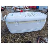 Cooler with lawn games