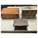 3 Jewelry boxes