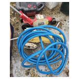 Edger, sprinkler, hose