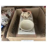 Decorative bowl and cup with box set