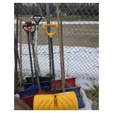 8 snow shovels