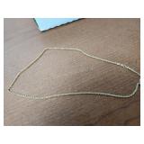 Gold necklace marked 14k