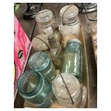 Canning jars and bottles